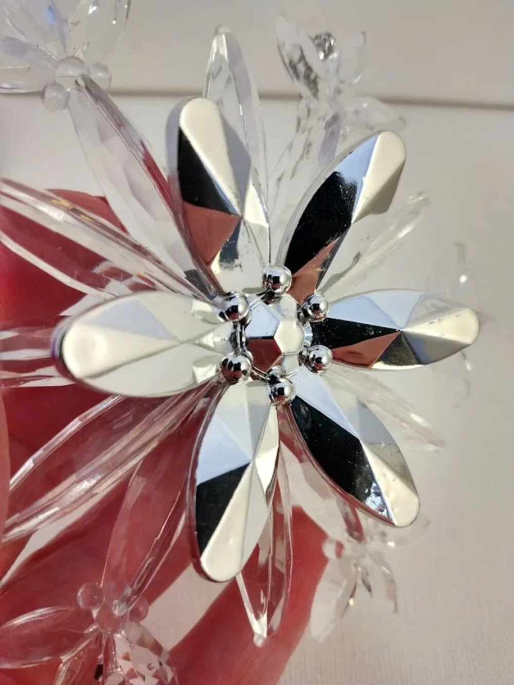 Bath & Body Works Crystal Snowflake Magnetic 3 Wick Candle Topper/Ornament